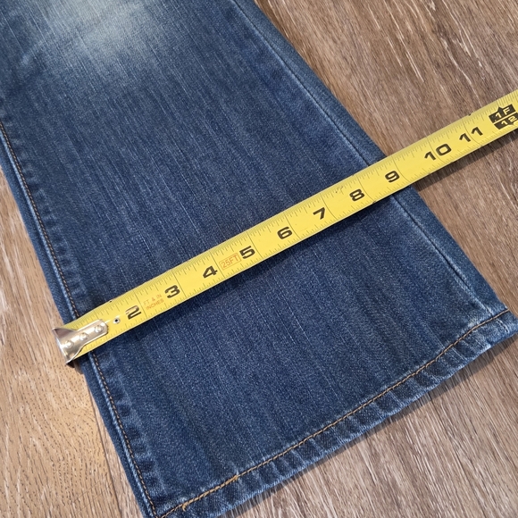 Levi's Ultra Low Rise 522 Bootcut Flare Denim Blue Jeans VTG Wide Leg Y2K HTF - Picture 11 of 16